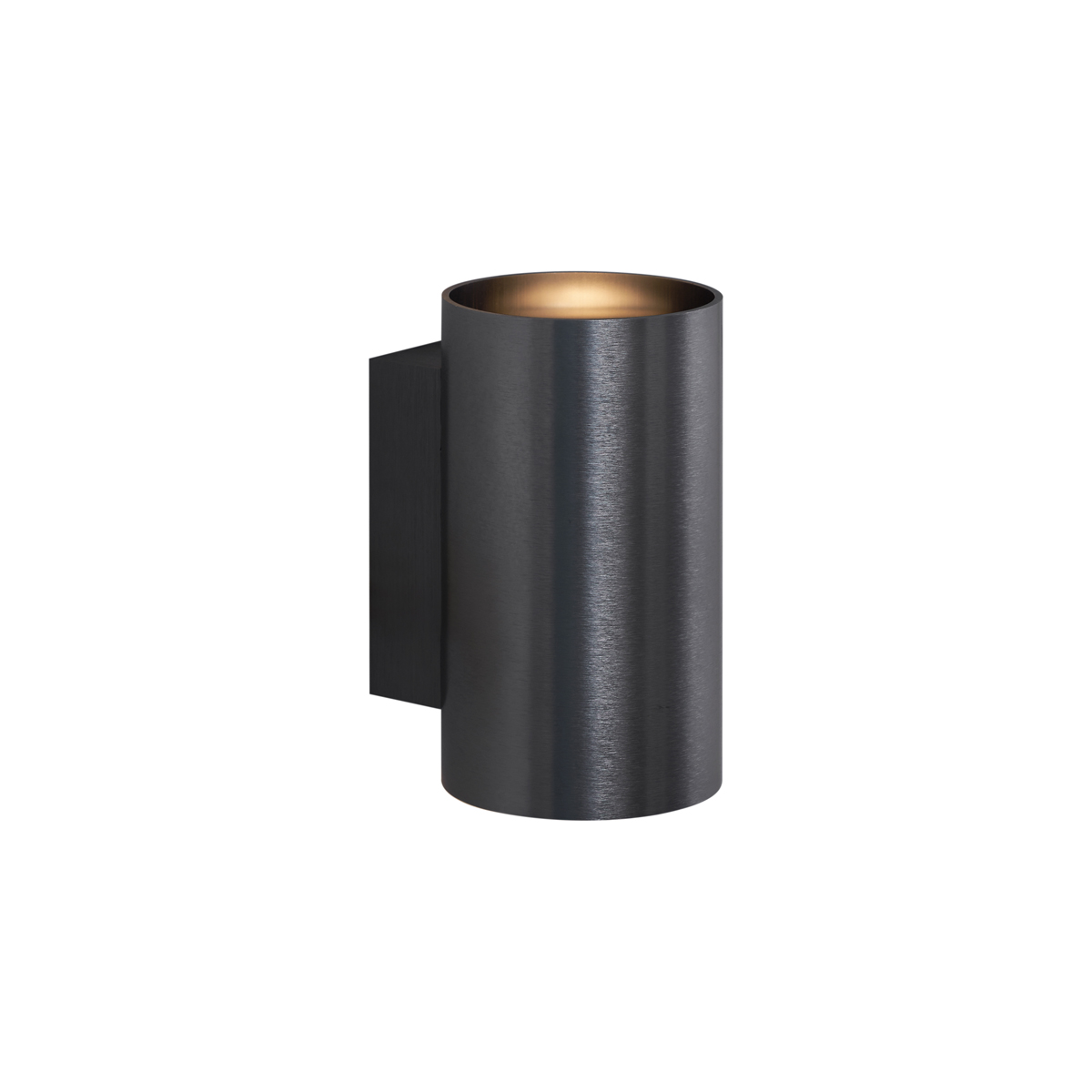 Aplique moderno redondo de metal color bronce oscuro con 2 luces GU10 50 mm - Sandy