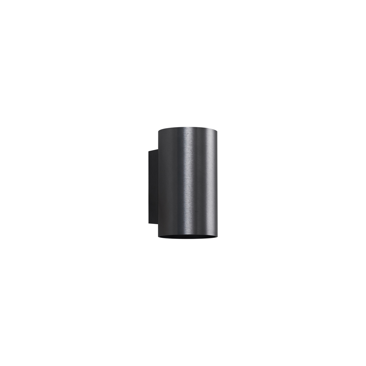 Aplique moderno redondo de metal color bronce oscuro con 2 luces GU10 50 mm - Sandy