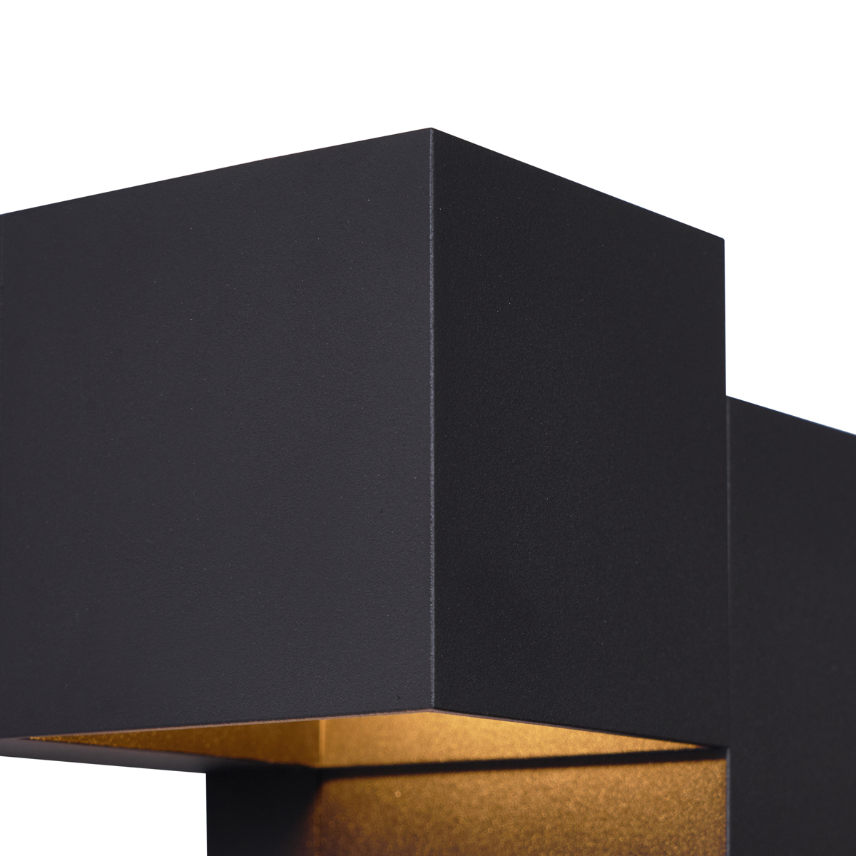 Lámpara de pared moderna negra 2 luces - Transfer Double