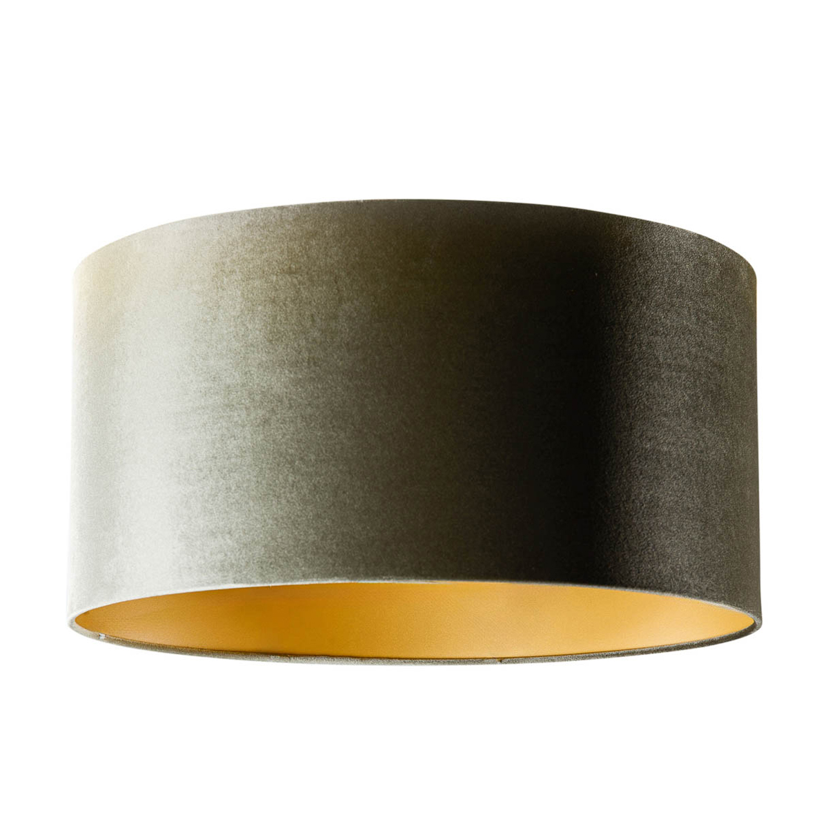 Zamatový tienidlo zelené so zlatým vnútorným 50/50/25