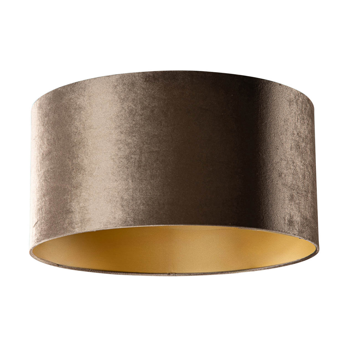 Zamatový tienidlo hnedé so zlatým vnútorným 50/50/25