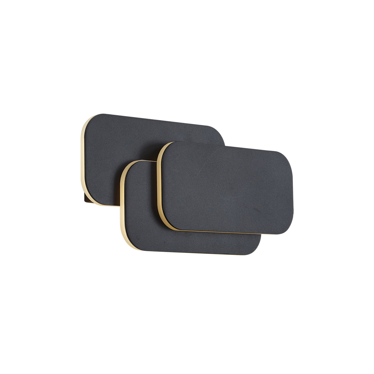 Modern fekete fali lámpa LED-del, 3 lépésben dimmelhető - Dias