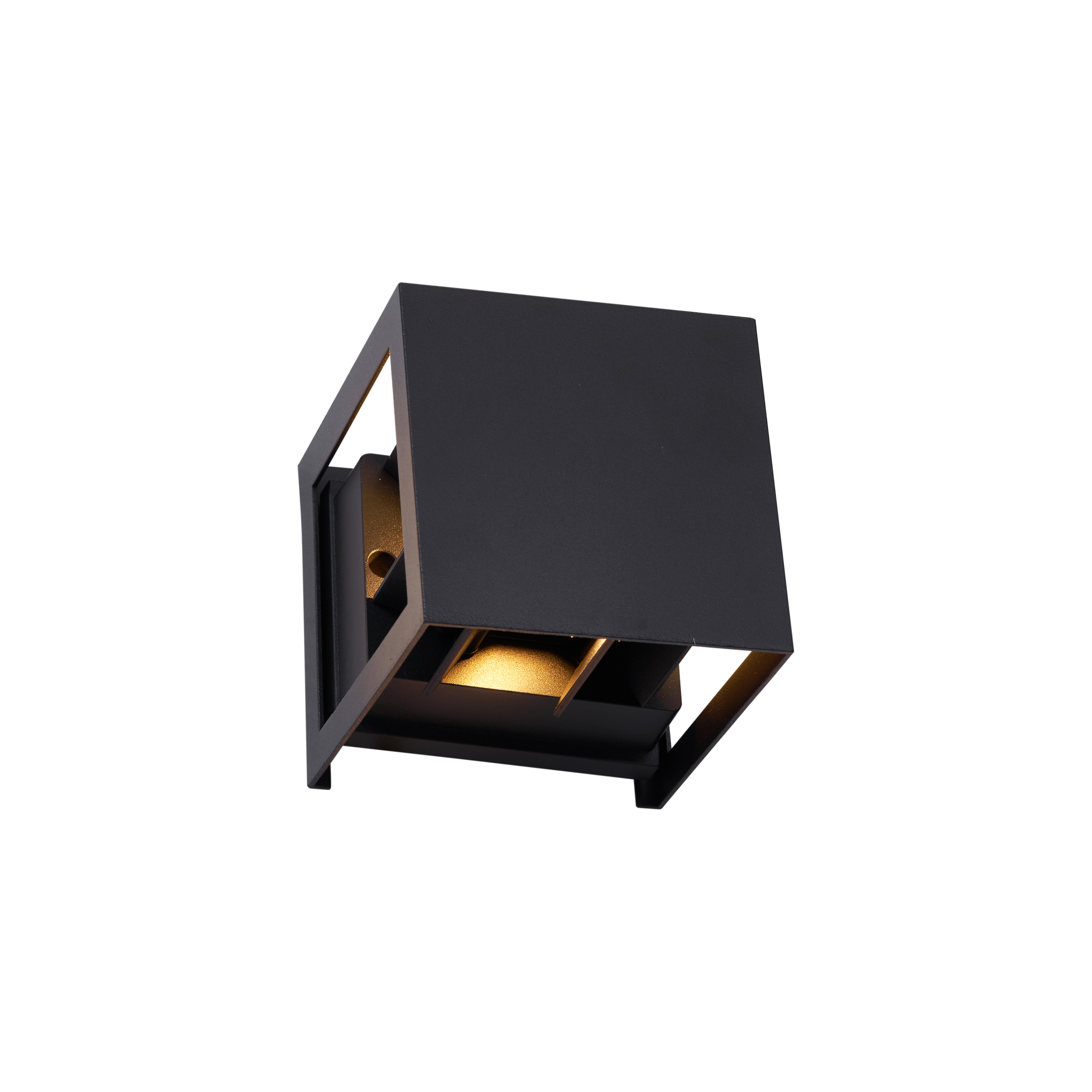 Moderne Wandleuchte Schwarz inkl. LED IP44 - Edwin Quadro