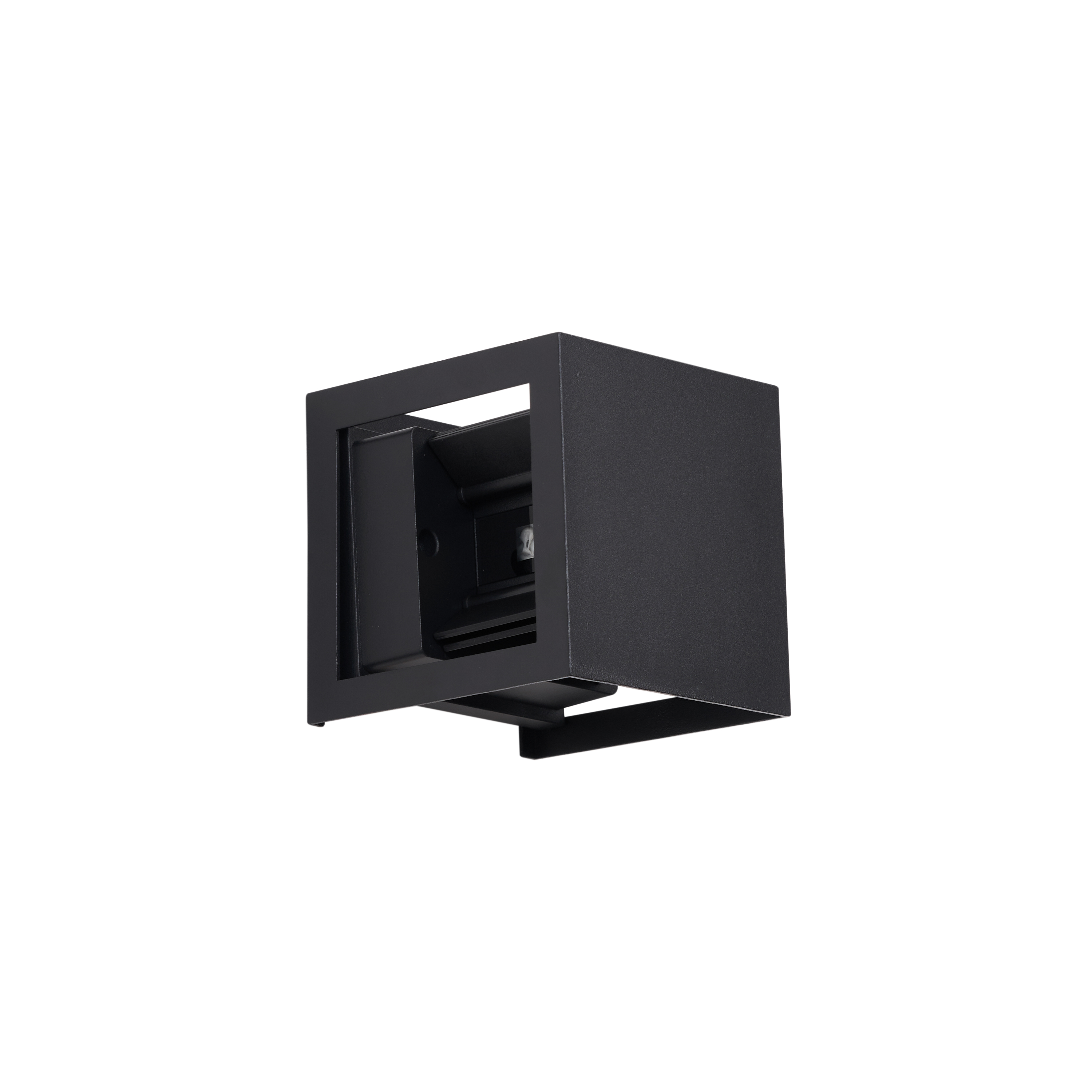 Moderne Wandleuchte Schwarz inkl. LED IP44 - Edwin Quadro