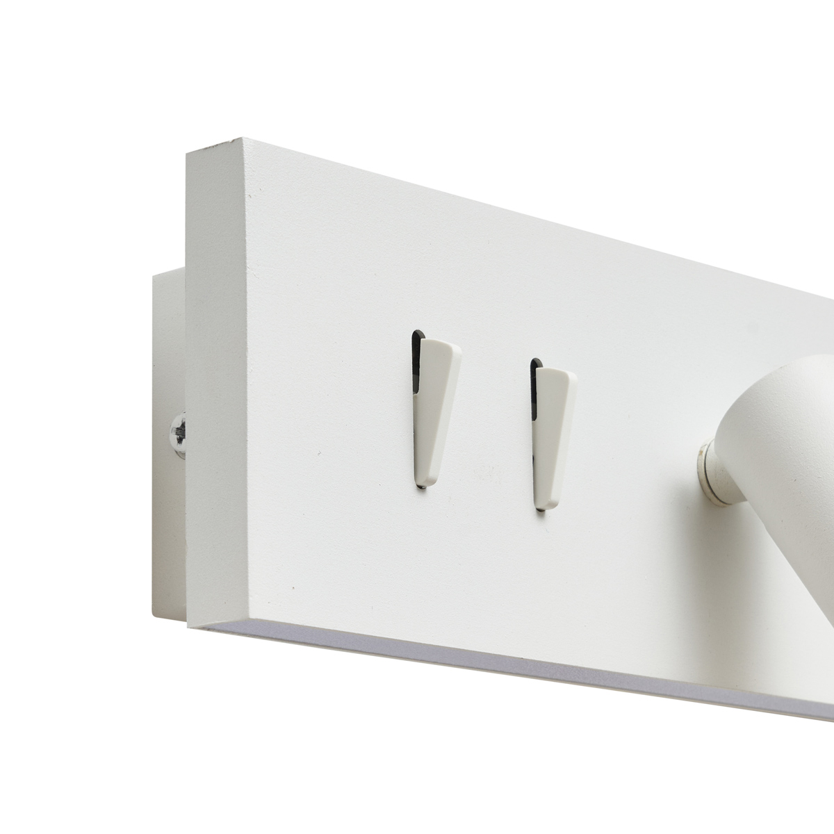 Lámpara de pared moderna blanca ajustable con USB-C incl. LED - Modric
