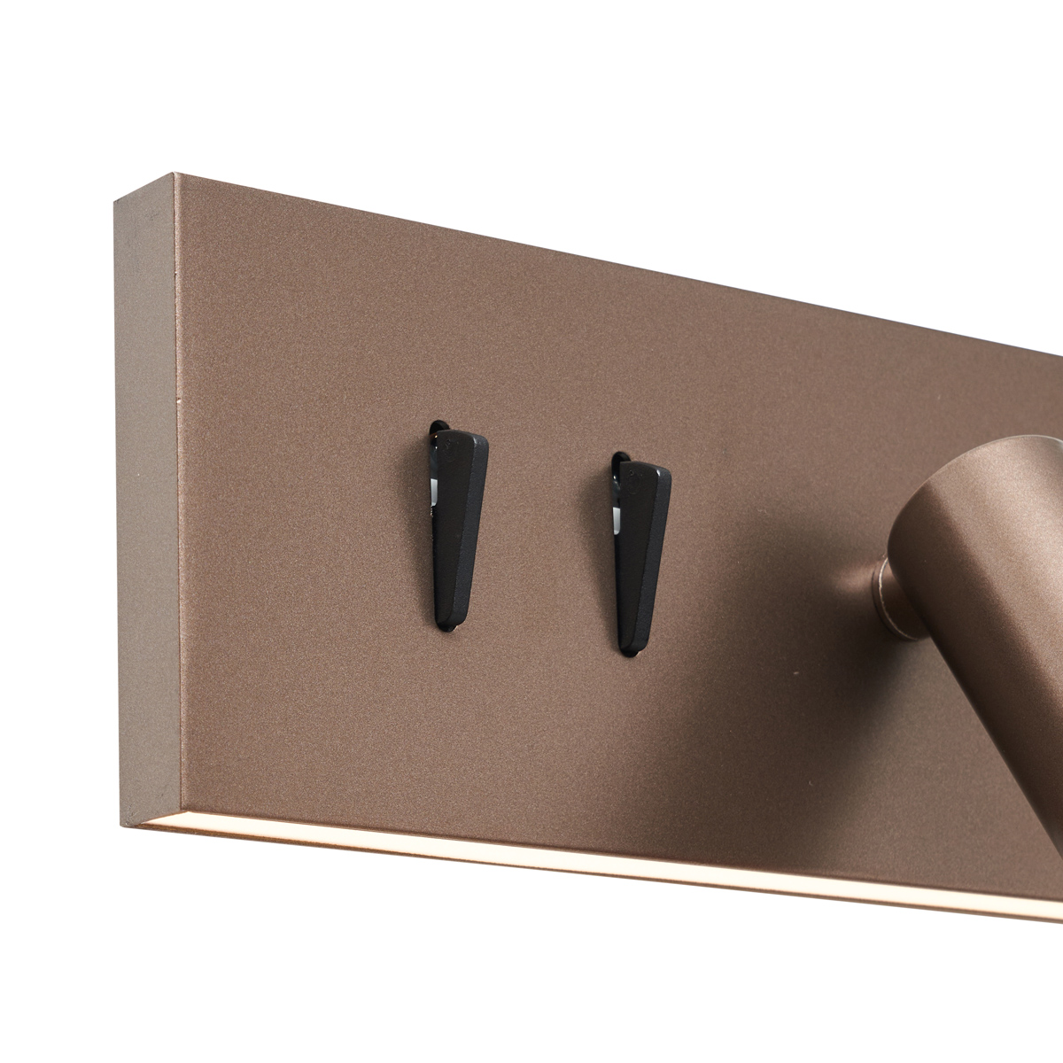 Modern Wall Lamp Dark Bronze Adjustable with USB-C incl. LED - Modric
