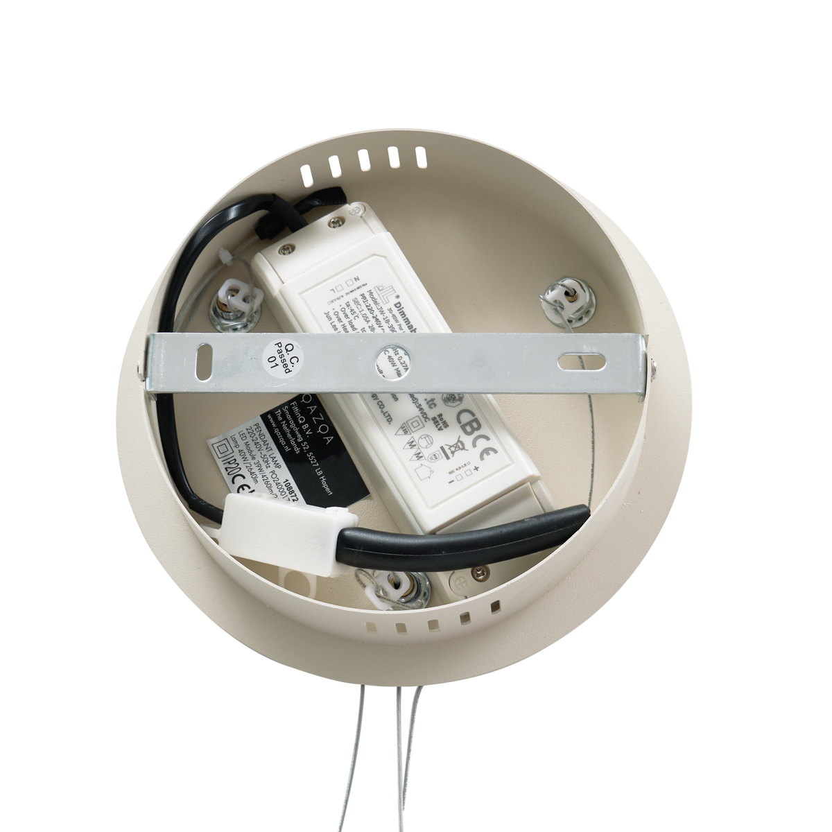 Lampada a Sospensione di Design Beige 60cm incl. LED Dimmerabile a 3 Livelli - Girello
