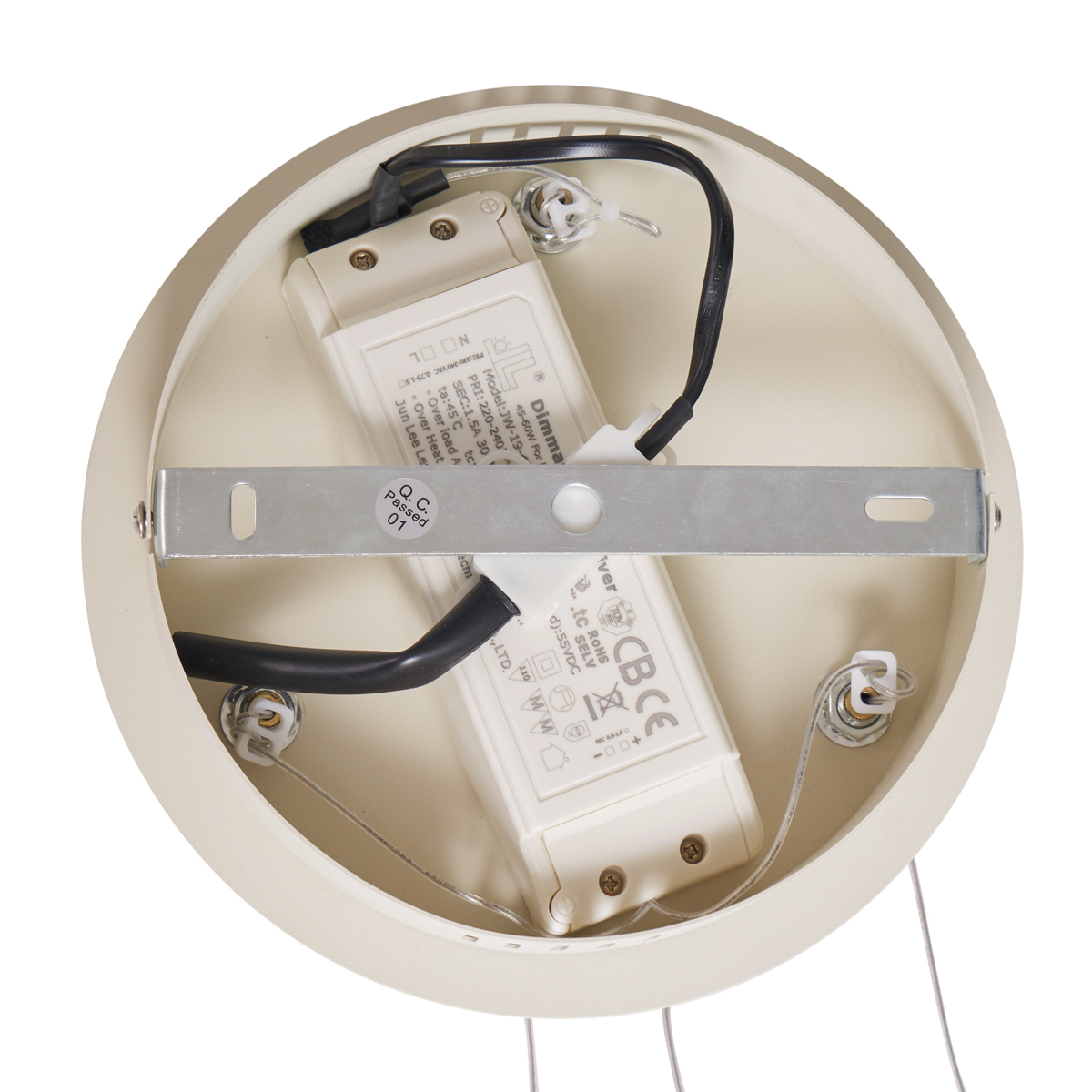 Suspension design beige 80cm avec LED à intensité variable en 3 étapes - Girello