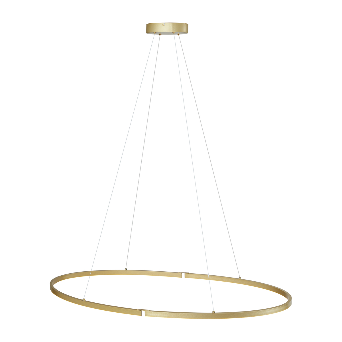 Design-Hängeleuchte Messing 120cm inkl. LED 3-Stufen-Dimmbar - Ovallo