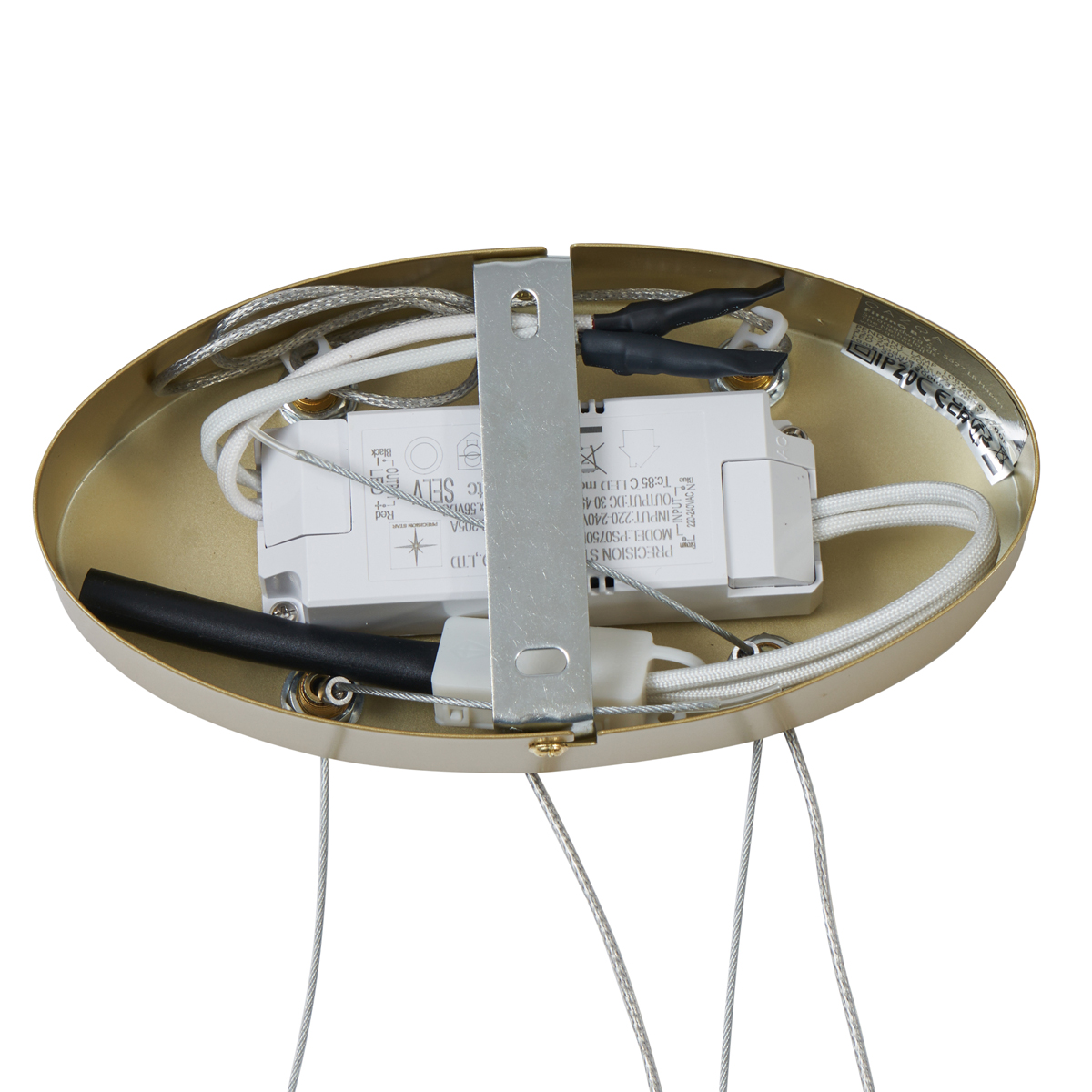 Design-Hängeleuchte Messing 120cm inkl. LED 3-Stufen-Dimmbar - Ovallo