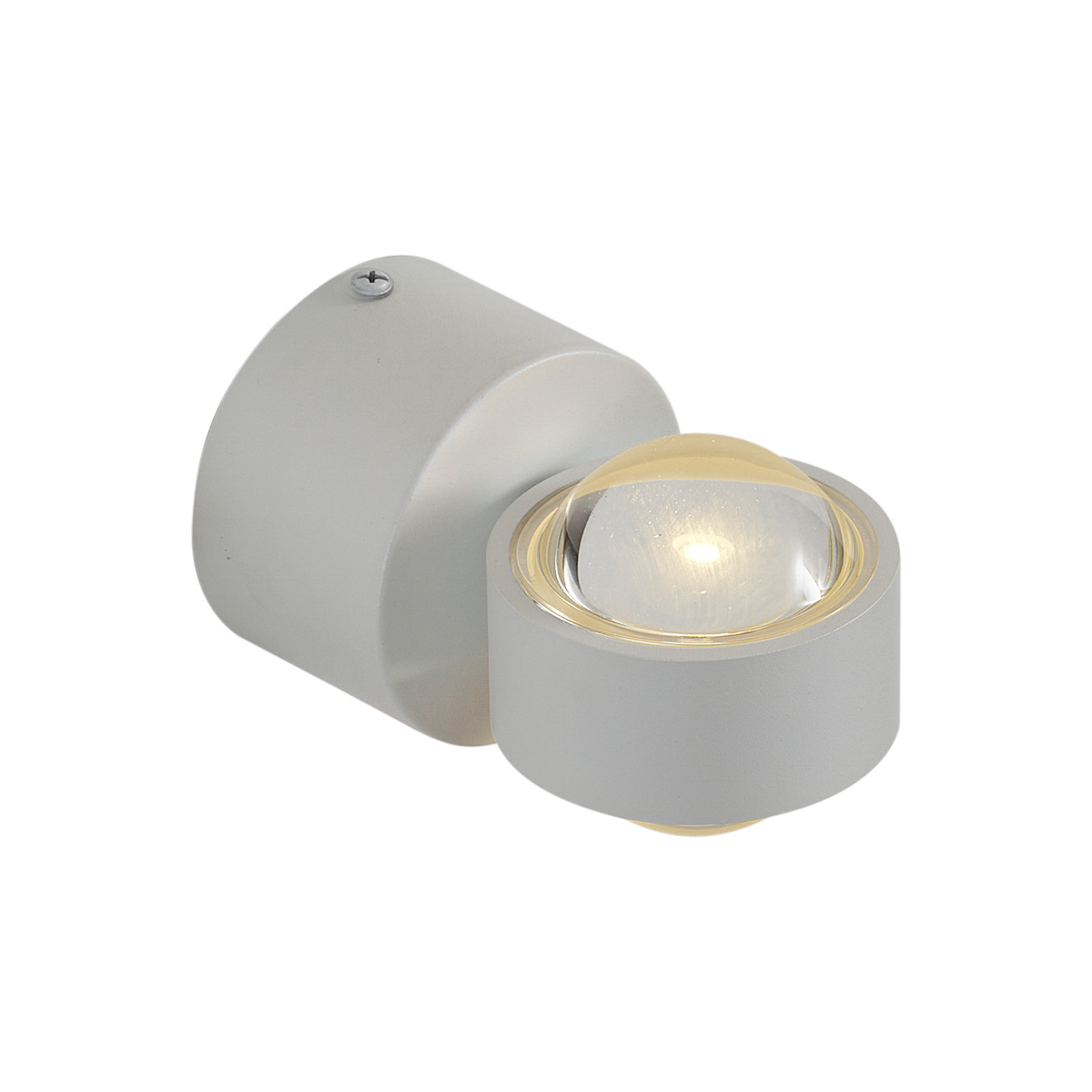 Lámpara de pared de diseño blanca con LED IP44 - Lens