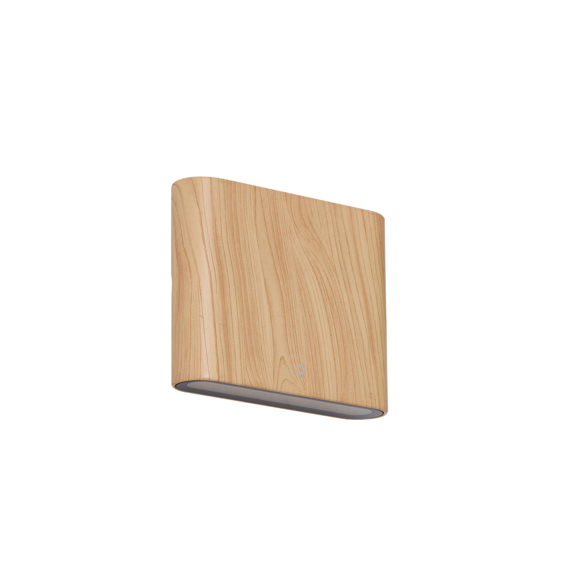Applique murale d'extérieur scandinave imprimée bois 11,5 cm avec LED IP65 - Batt