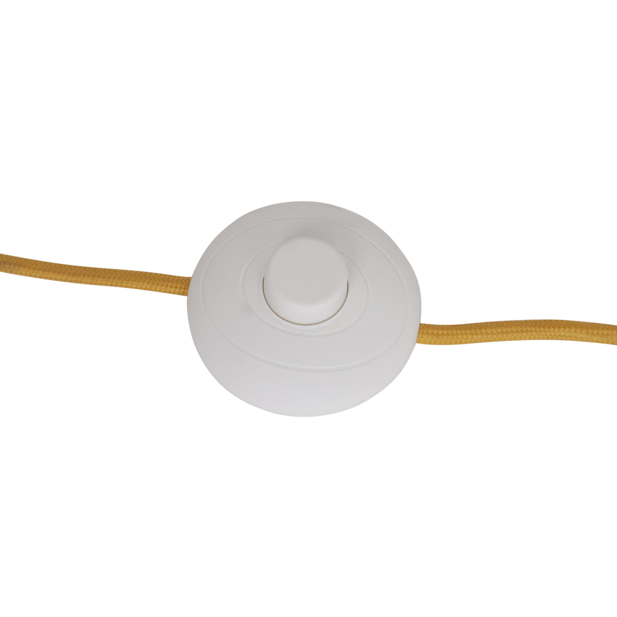 Lámpara de pie retro color mostaza con cristal mate - Fedde