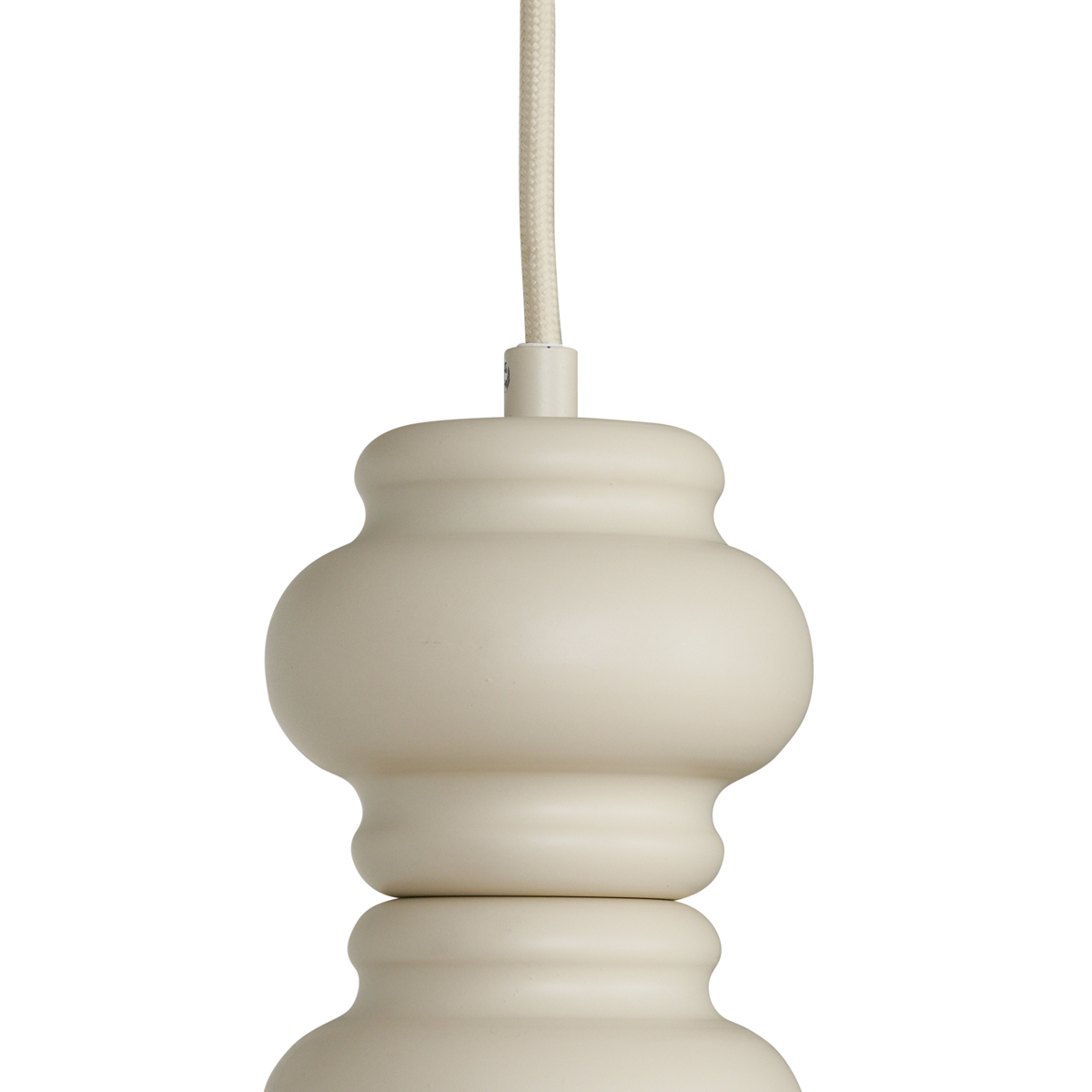 Lámpara colgante retro beige con cristal esmerilado de 3 luces - Fedde