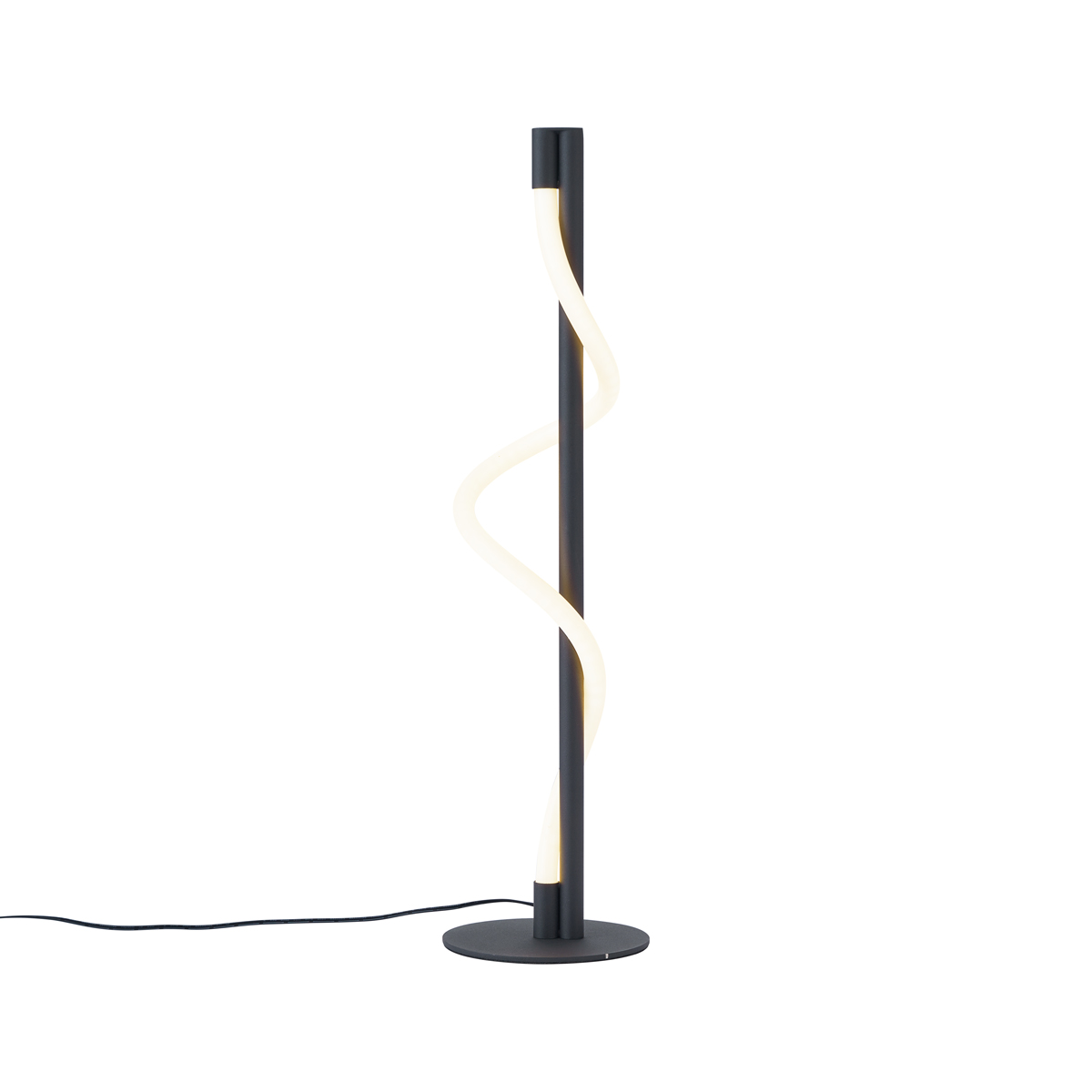 Modern fekete asztali lámpa LED-del, 3 fokozatban dimmelhető - Twirl