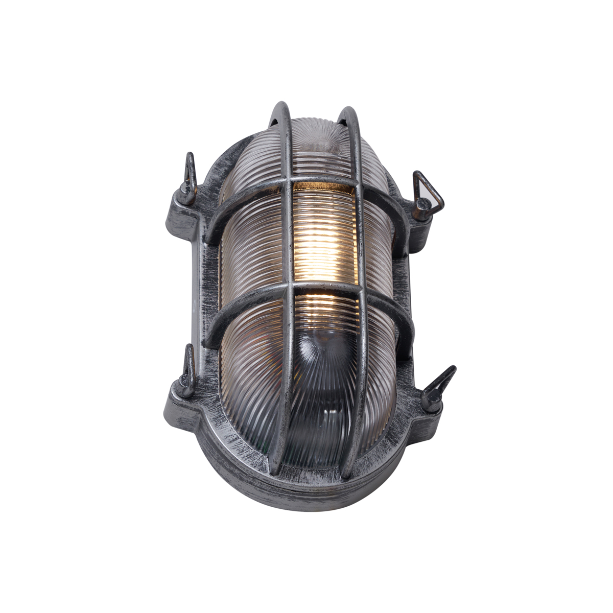 Lampada da Parete da Esterno Argento Ovale IP44 - Noutica