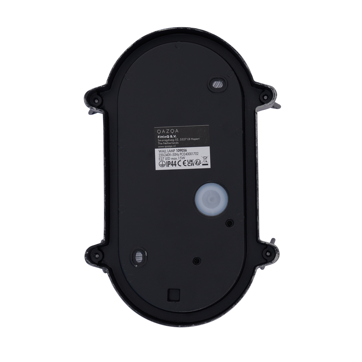 Aplique de exterior plateado ovalado IP44 - Noutica