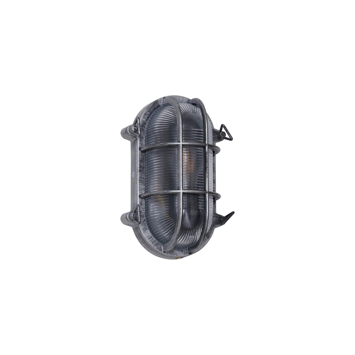 Aplique de exterior plateado ovalado IP44 - Noutica