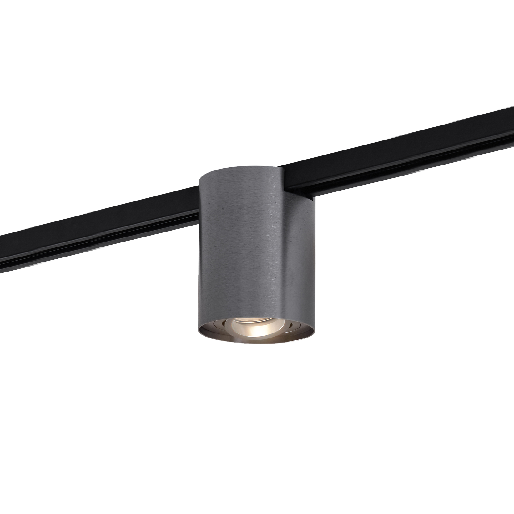 Moderné 1-fázové koľajnicové bodové svietidlo tmavosivá - Iconic Rondoo Up