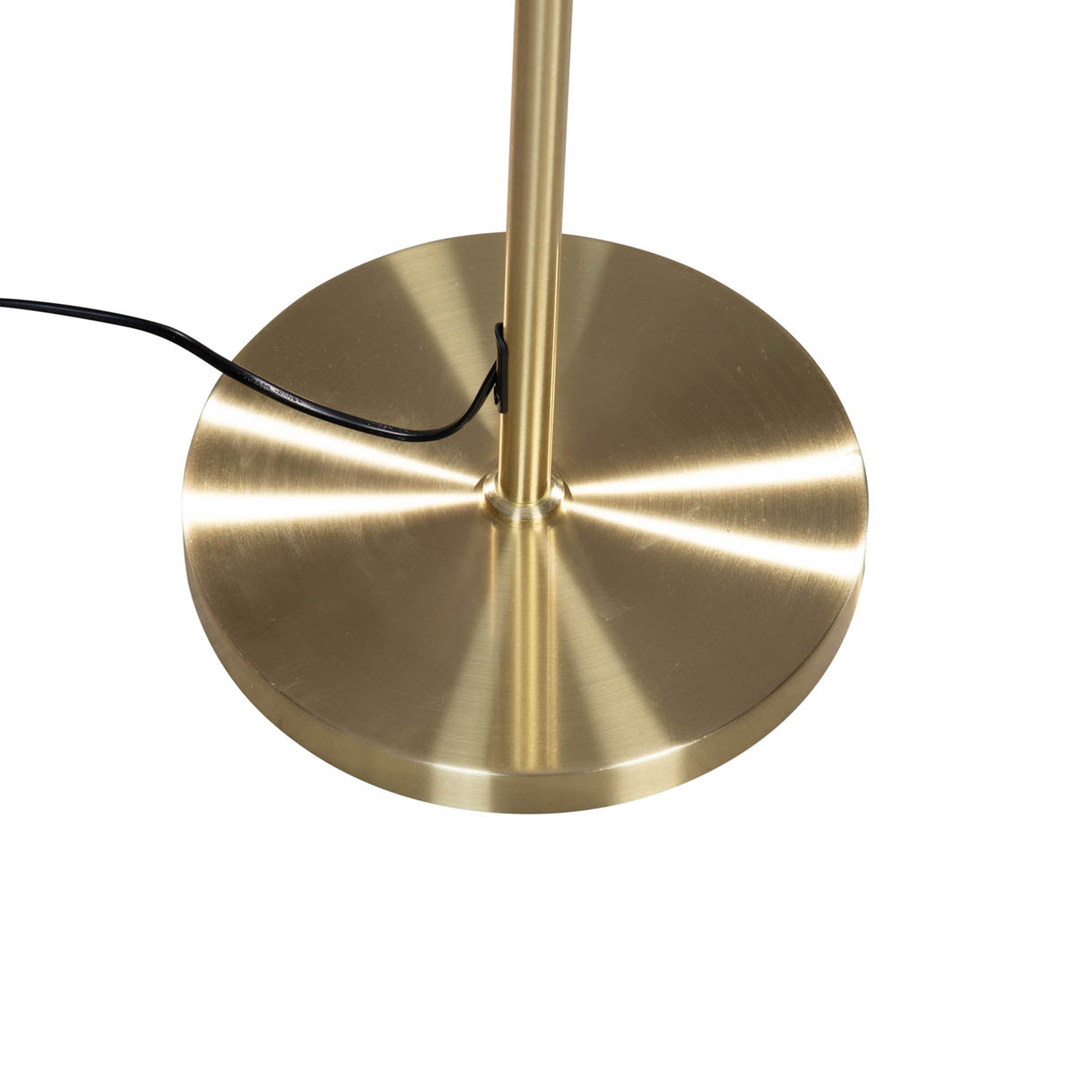 Floor Lamp Gold with Oval Velvet Shade Black 50 cm - Parte