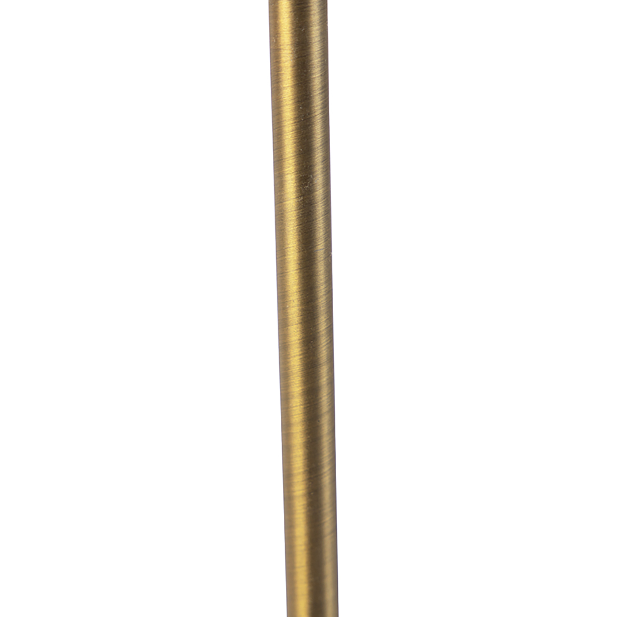 Lámpara de mesa bronce con pantalla de terciopelo diseño hoja y interior dorado - Parte