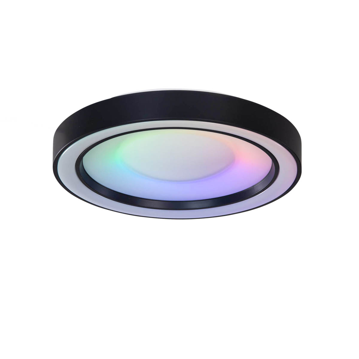 Stropné svietidlo čierne vrátane stmievateľného RGBW LED s diaľkovým ovládaním - Arco Stropné svietidlo čierne vrátane stmievateľného RGBW LED s diaľkovým ovládaním - Arco