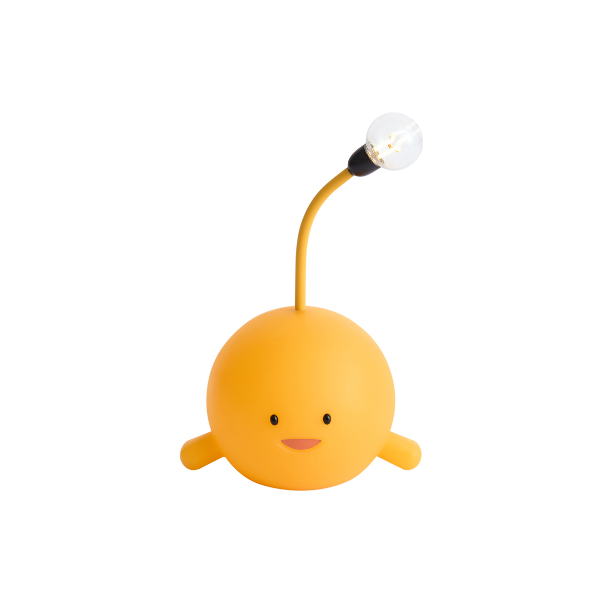 Modern sárga asztali lámpa LED-del, újratölthető - Bulby