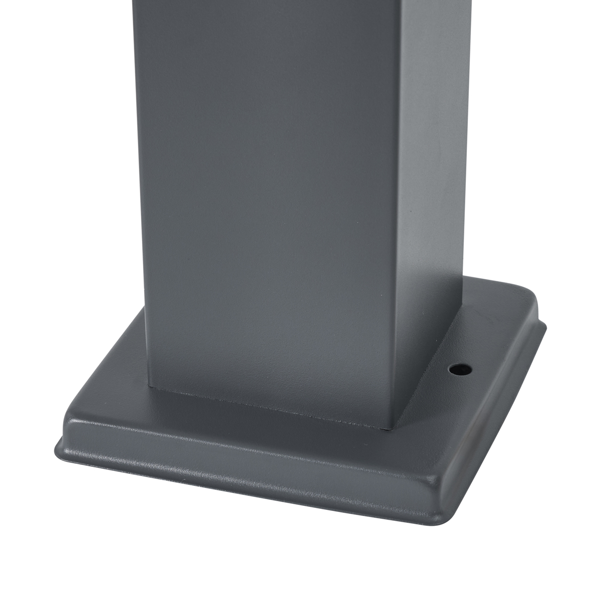 Outdoor Lamp Dark Grey with Smoke Glass 45cm IP44 with Socket and Motion Sensor - Malios