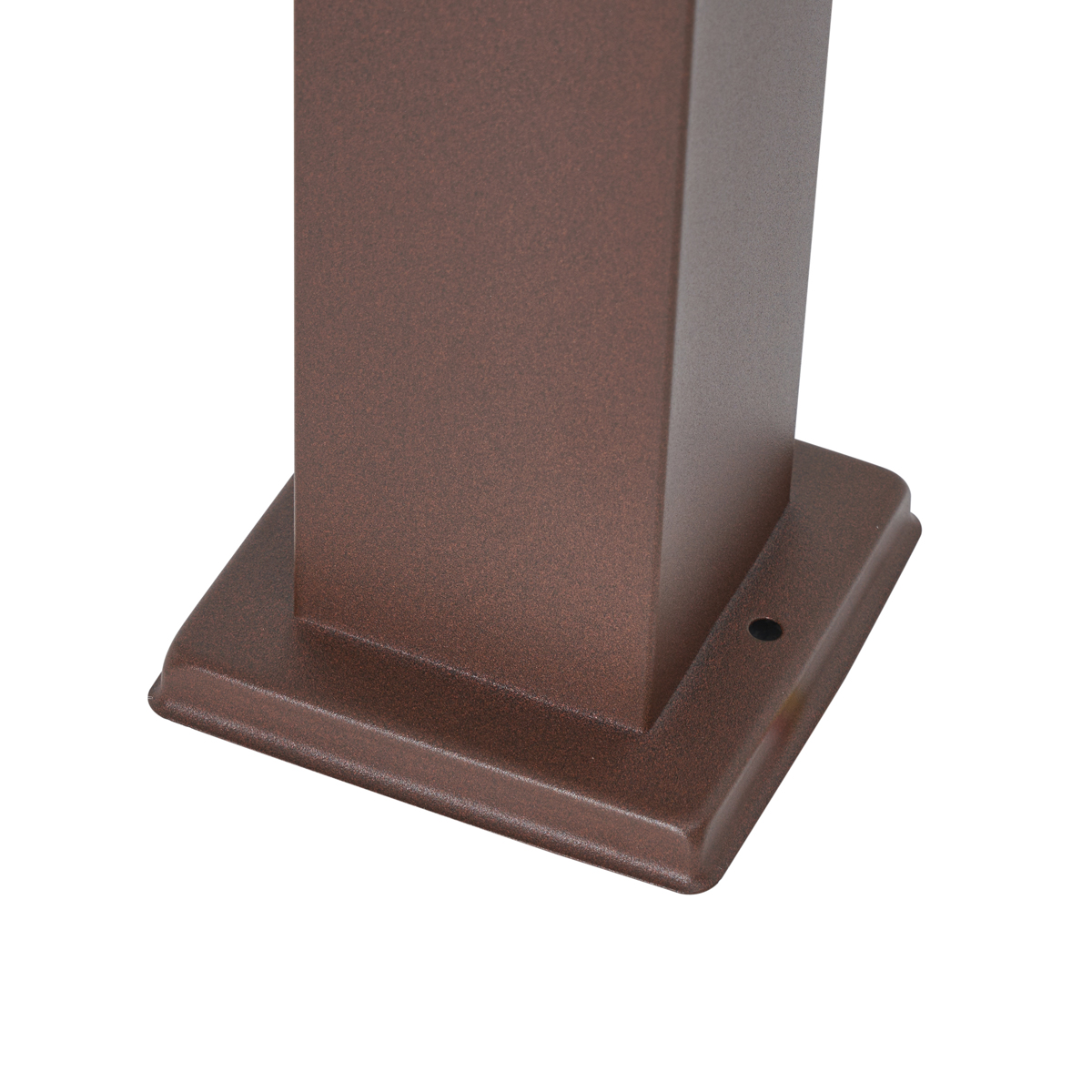 Outdoor Lamp Rust Brown with Clear Glass 80cm IP44 with Socket and Motion Sensor - Malios