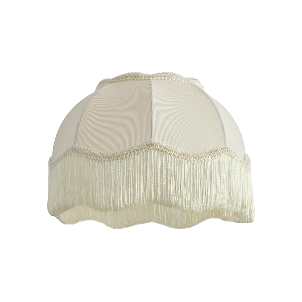 Bézs szövet lámpaernyő fehér belsővel 31,5/15/14 - Heritage