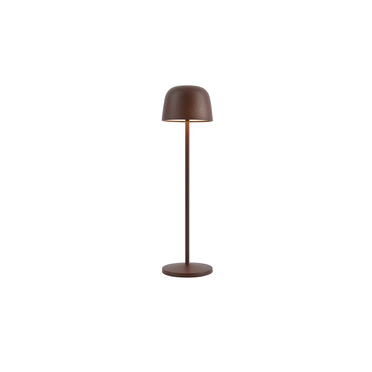 Stolná lampa hrdzavo hnedá vrátane LED nabíjateľná s nabíjacou stanicou IP65 - Raika