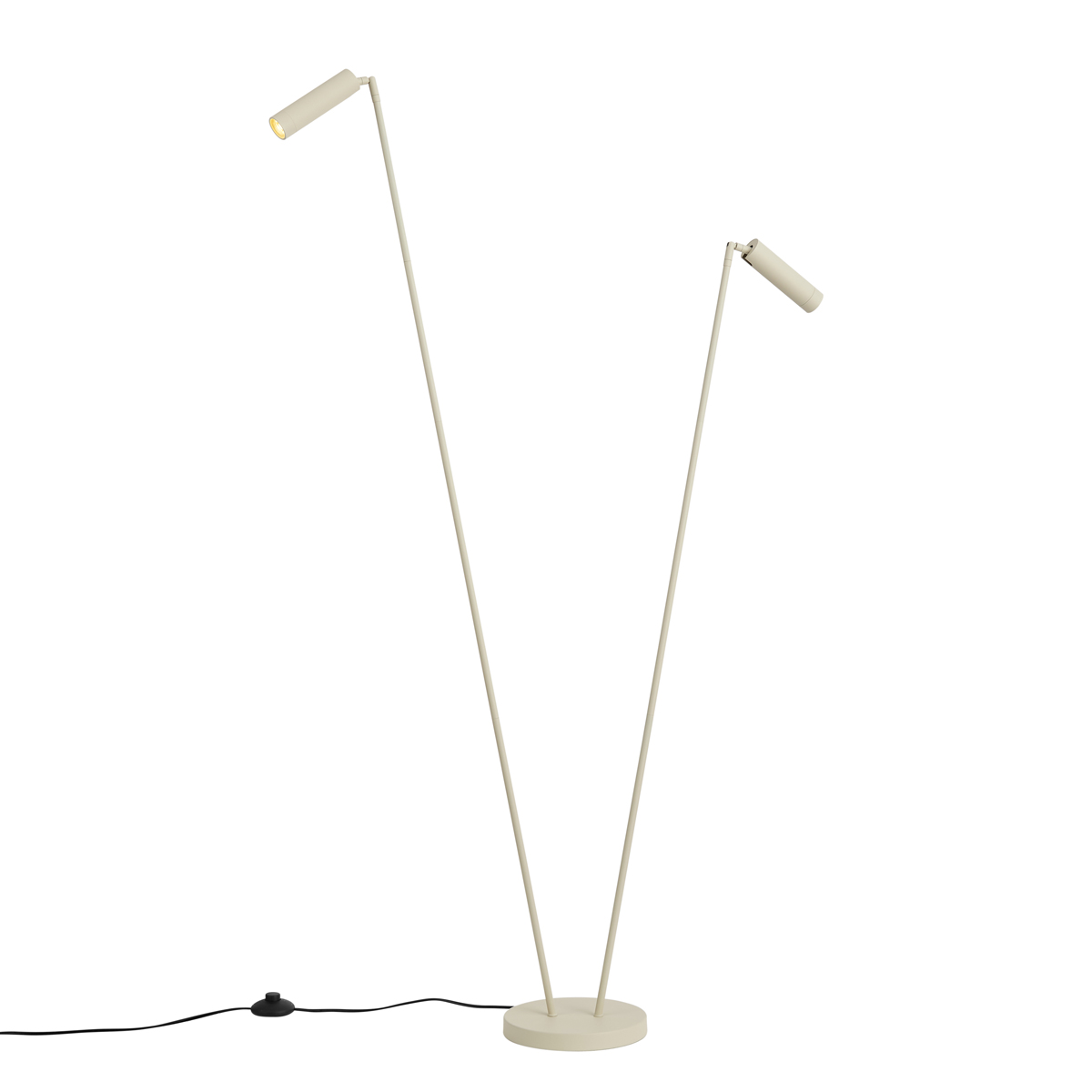 Modern állólámpa bézs 2-lámpás GU10 35mm - Thomas