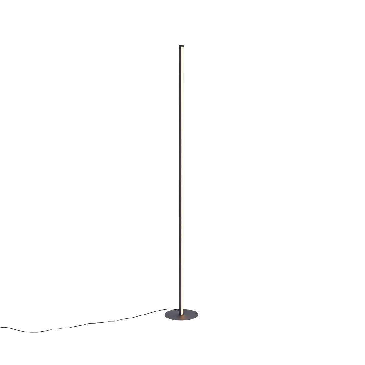 Design állólámpa fekete LED-del, érintődimmerrel - Clutch