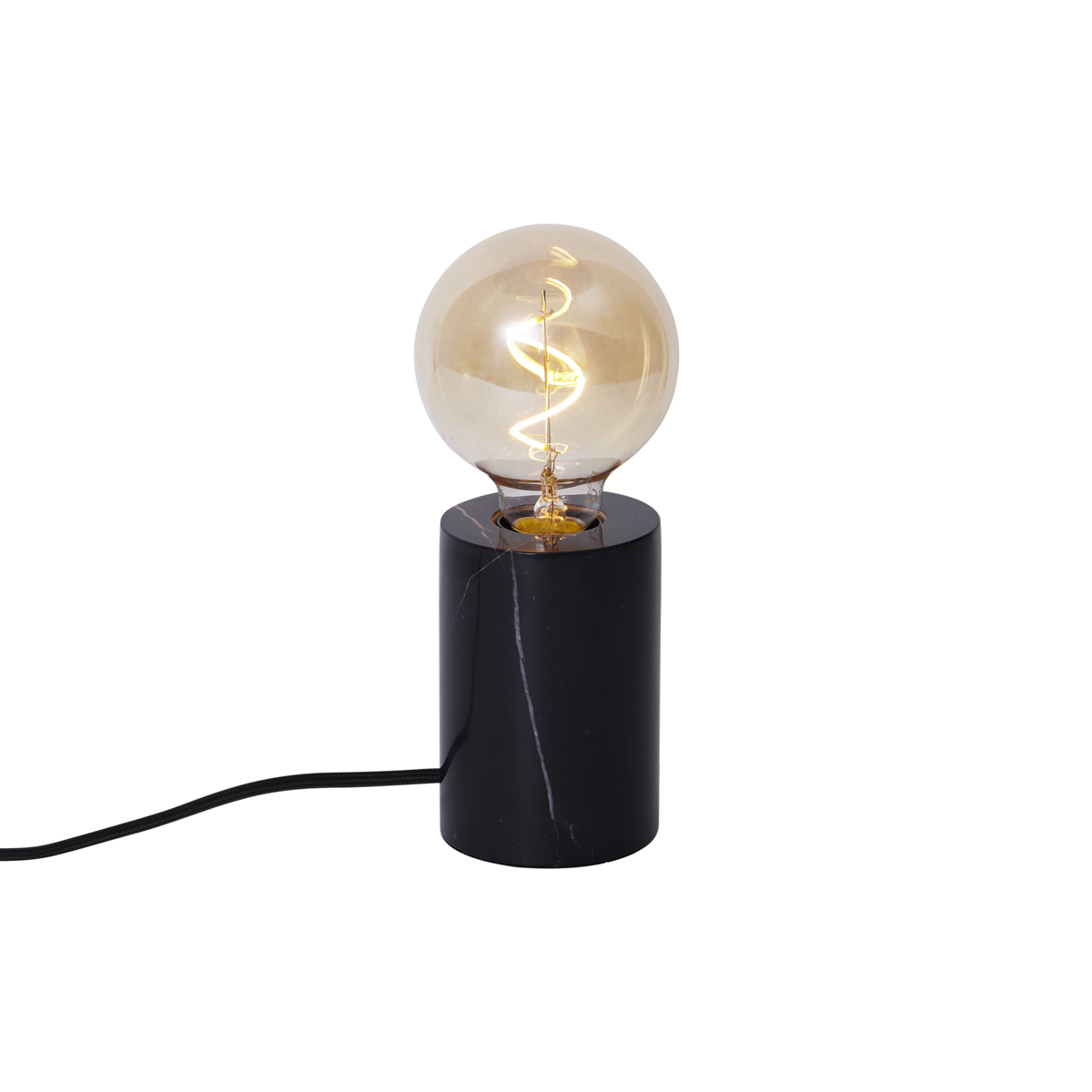 Moderná stolná lampa čierny mramor - Marissa