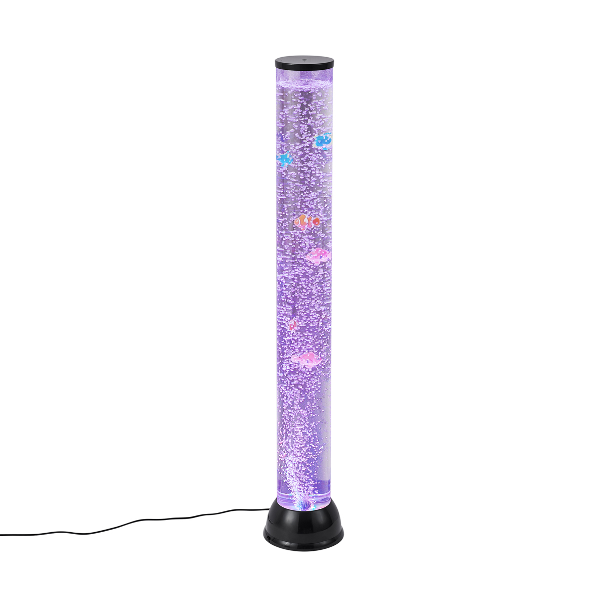 Bublinková trubice černá 90 cm vč. LED RGB - Zoop – QAZQA