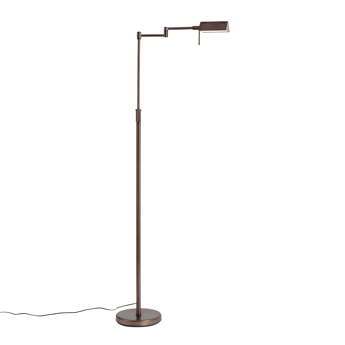 Design állólámpa sötét bronz színben, LED-del és érintődimmerrel - Notia