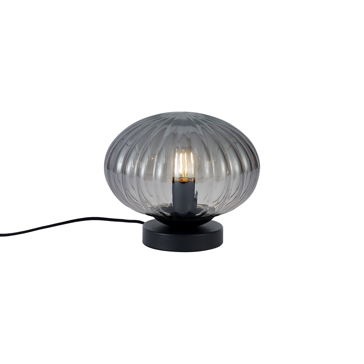 Design asztali lámpa fekete füstüveggel - Mochi