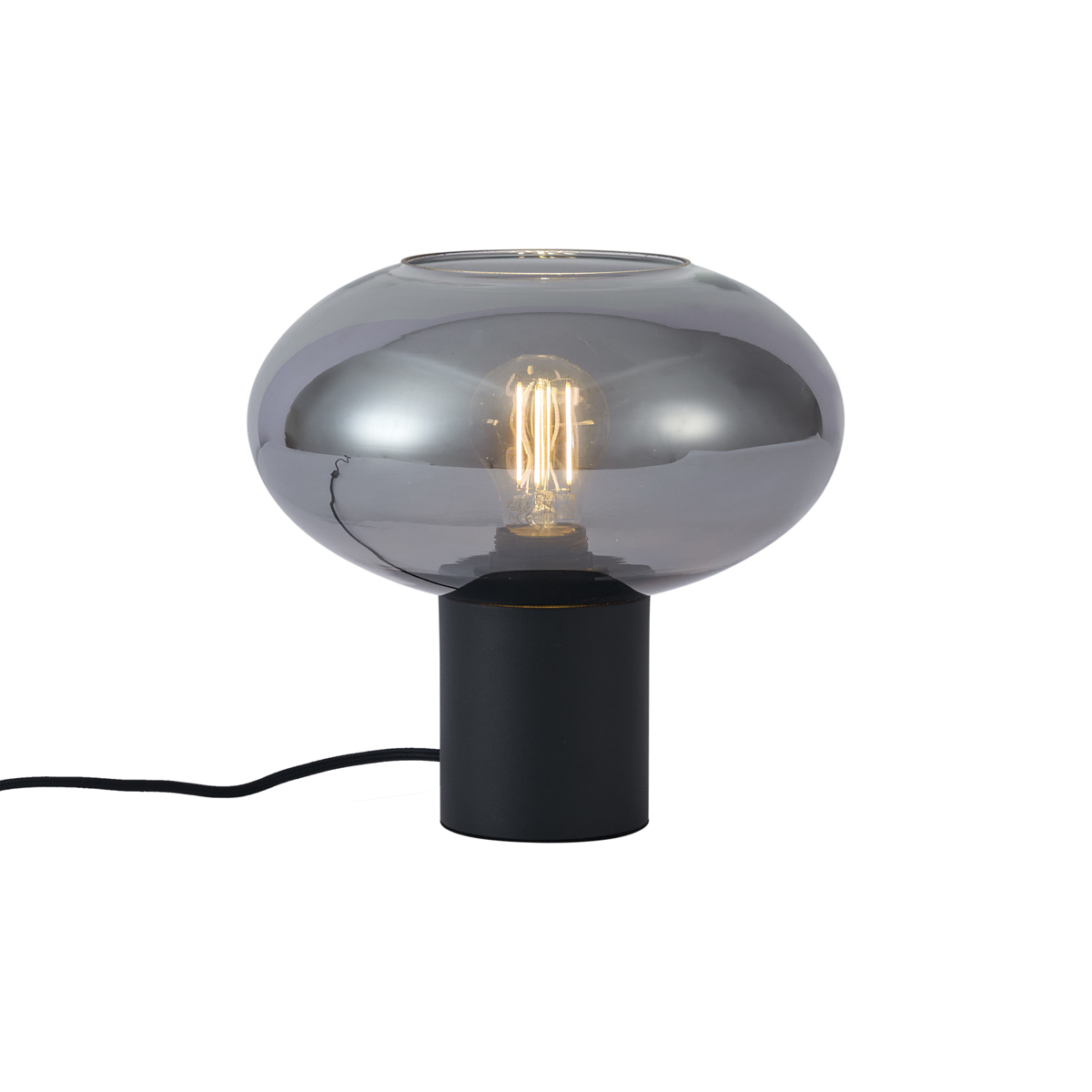Design asztali lámpa fekete füstüveggel - Umbrella