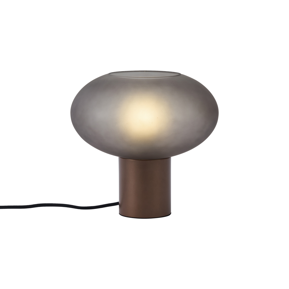 Design asztali lámpa bronz matt szürke üveggel - Umbrella