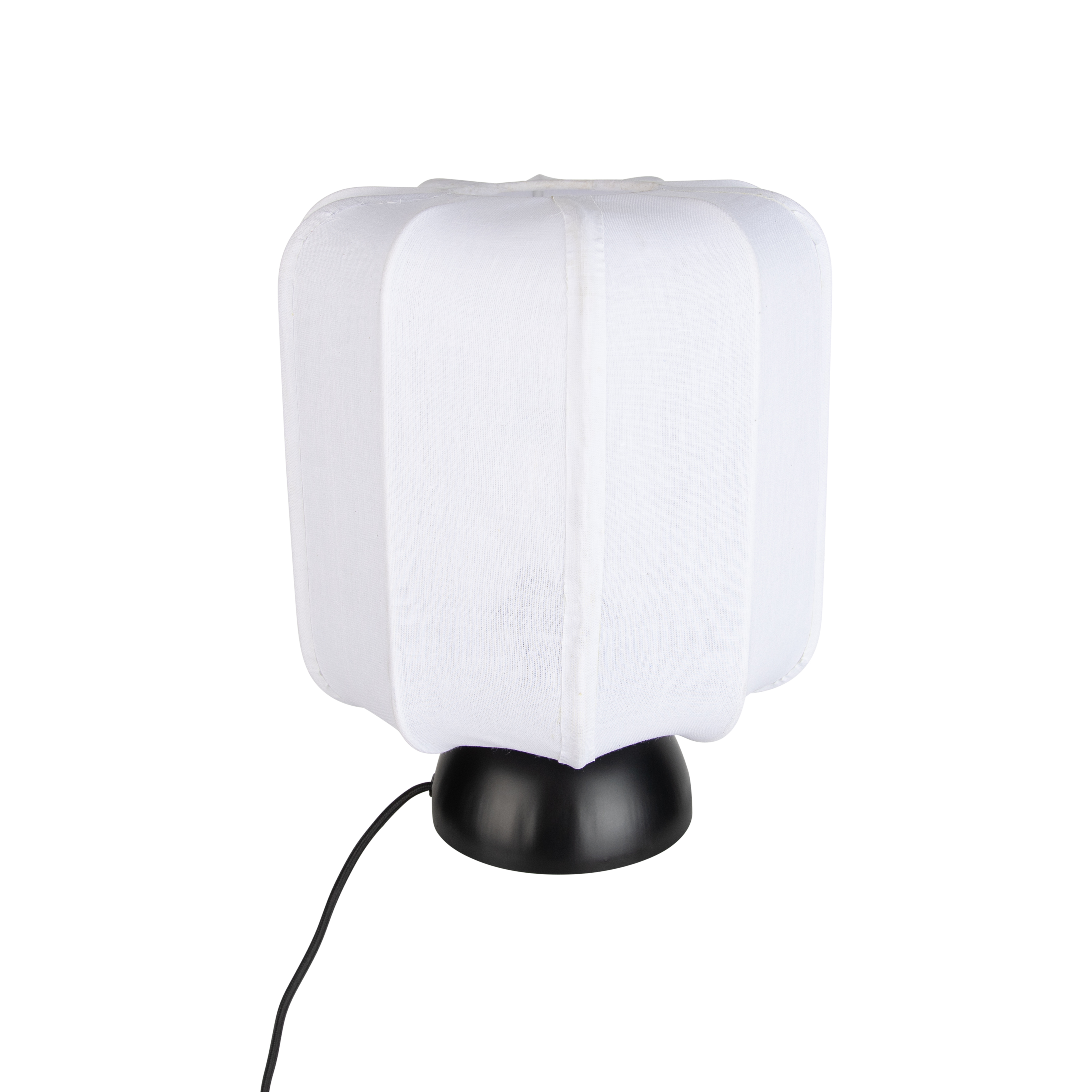 Japandi Table Lamp Black with White Shade - Nori