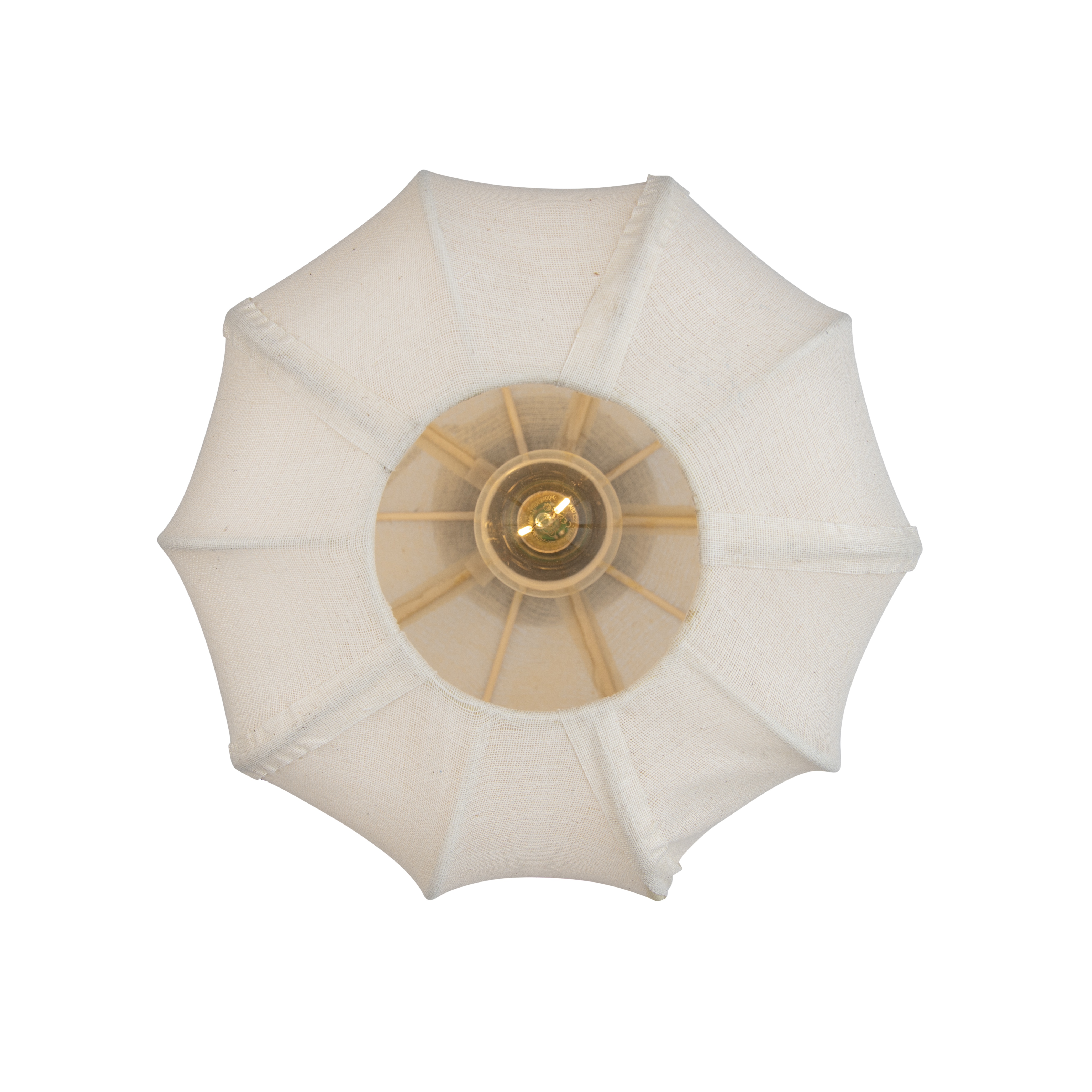Lampada da tavolo Japandi bronzo scuro con paralume beige - Nori