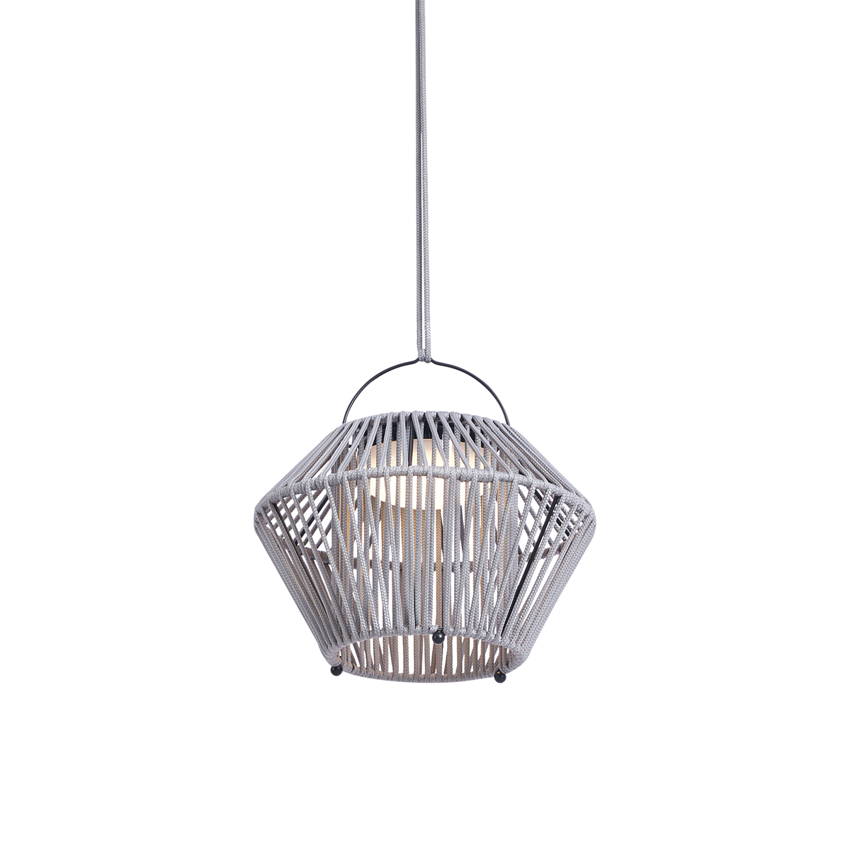 Bohemian stolná lampa sivá vrátane LED 3-stupňové stmievanie IP54 solárne nabíjanie - Duco