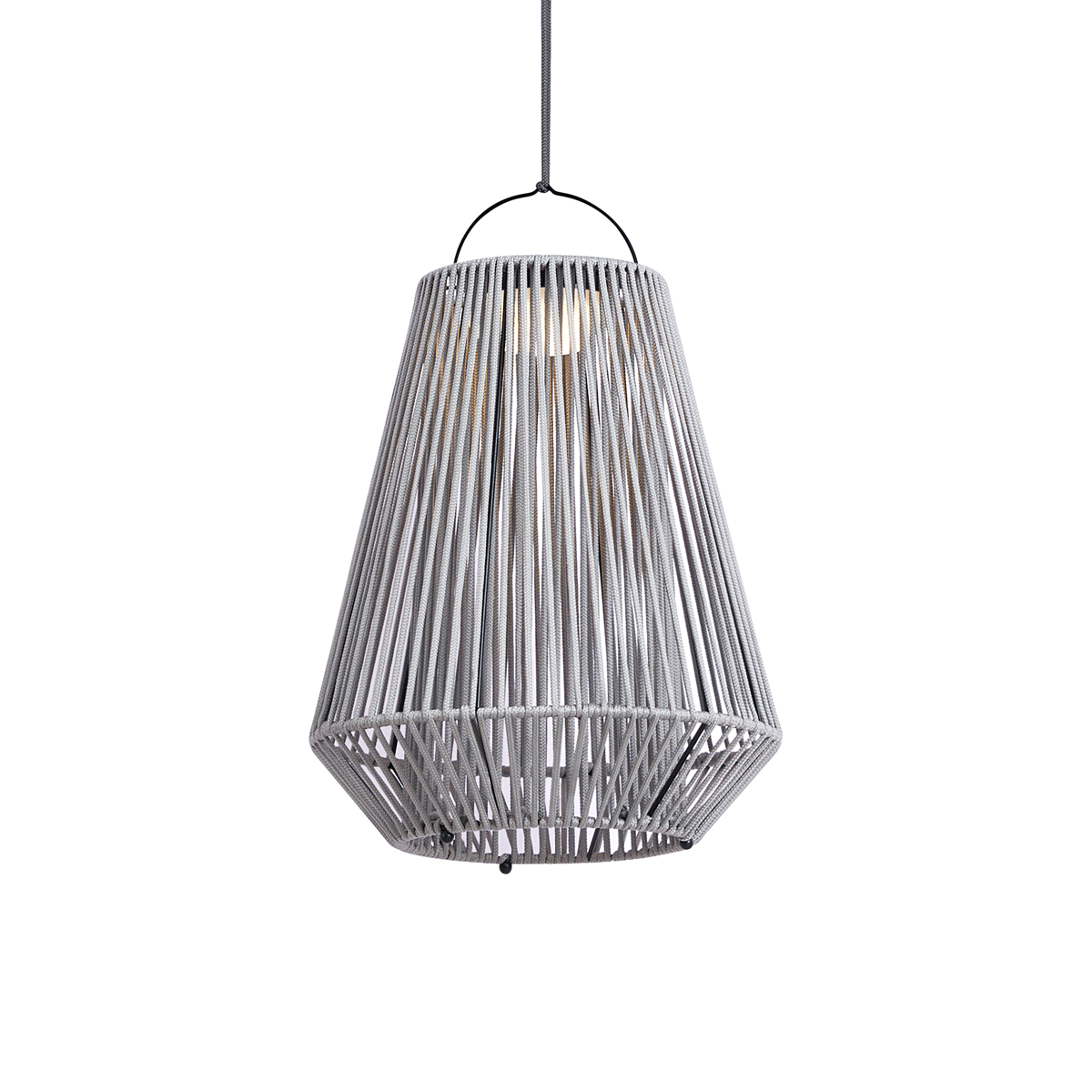 Bohemian stolná lampa sivá vrátane LED 3-stupňové stmievanie IP54 Solárne nabíjanie - Duca