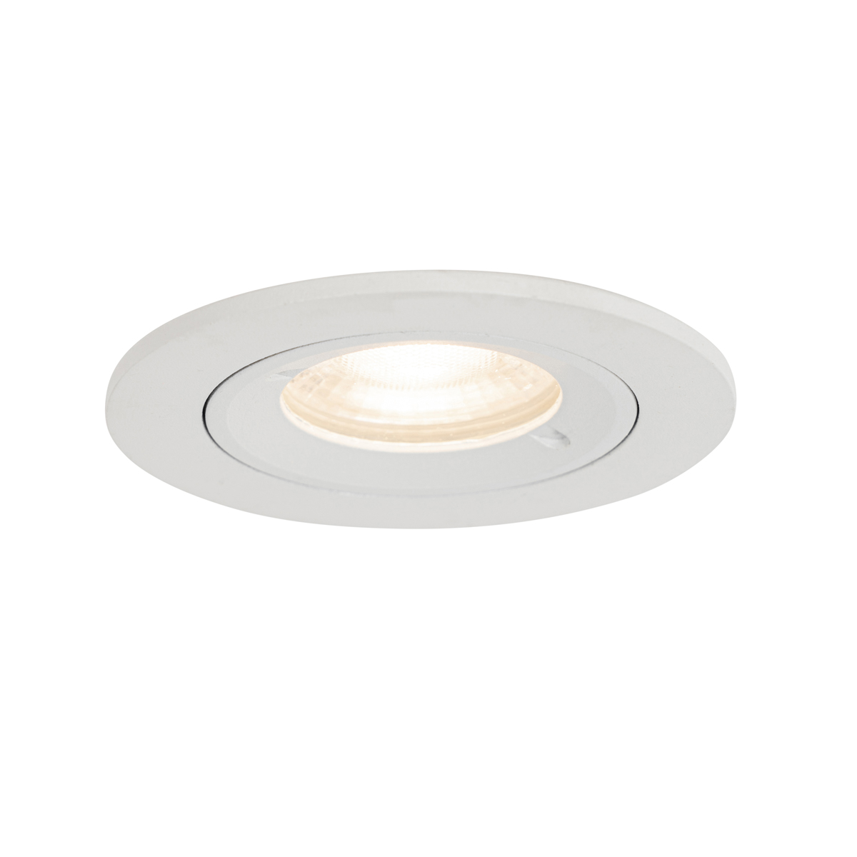 Smarter Einbaustrahler Weiß Rund IP44 inkl. Wifi GU10 50mm - Xena