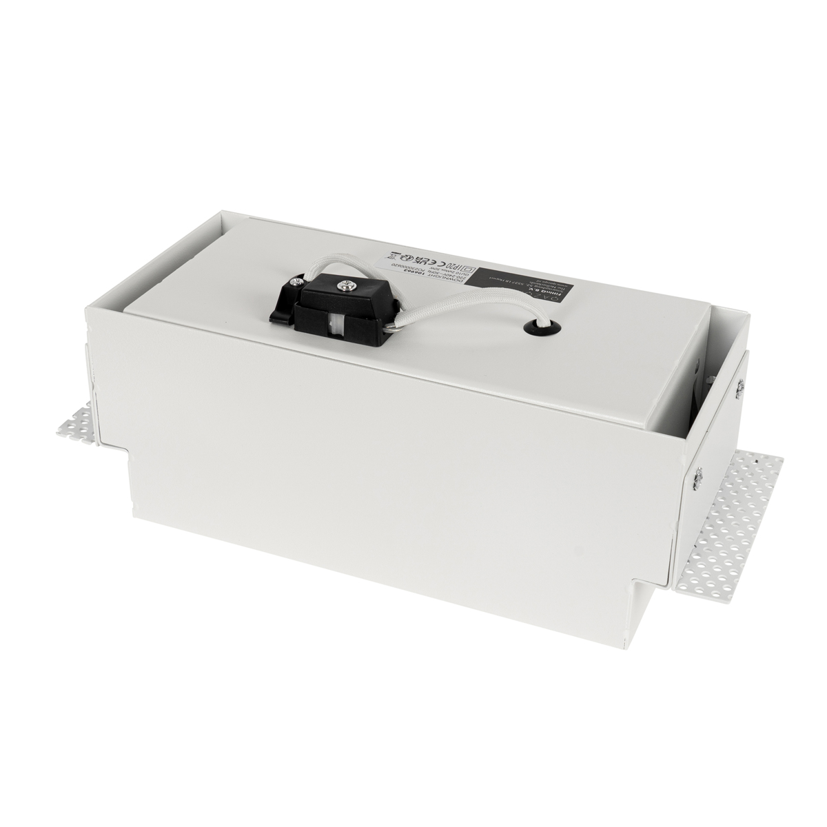Juego de 6 focos empotrables blancos GU10 70mm 2-luces sin borde - Oneon
