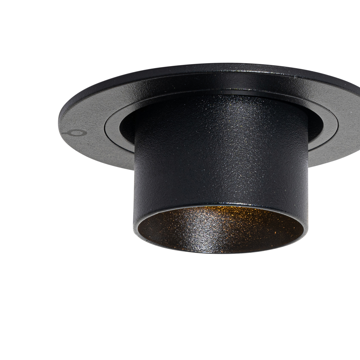 Set of 6 Recessed Spotlights Black GU10 35mm Round Tiltable - Installa