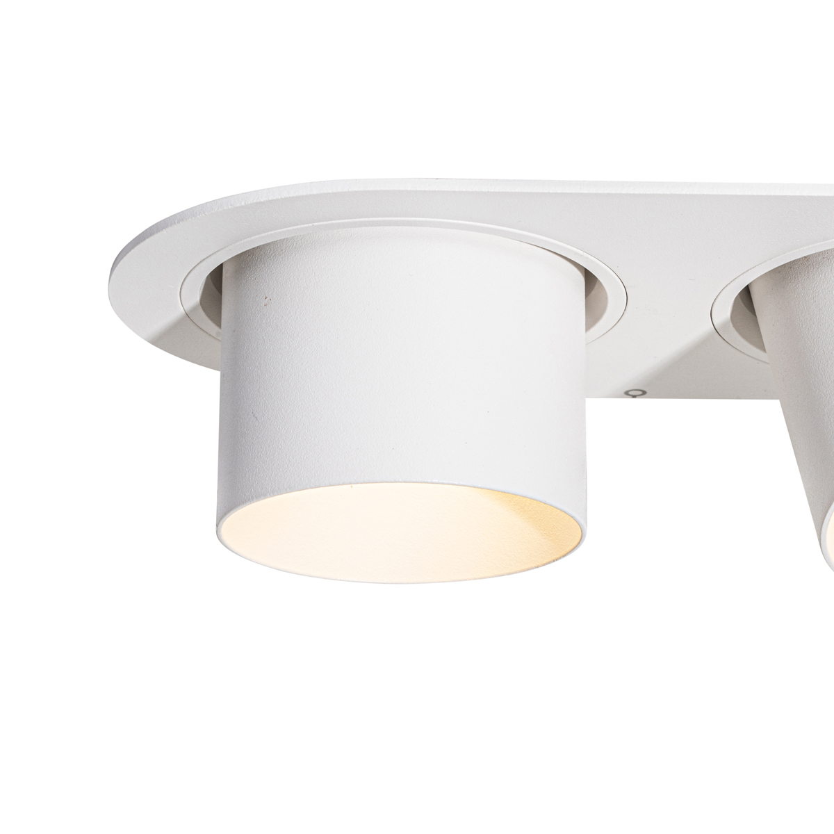 Set mit 6 Einbaustrahlern Weiß GU10 70mm Schwenkbar 2-Licht - Installa