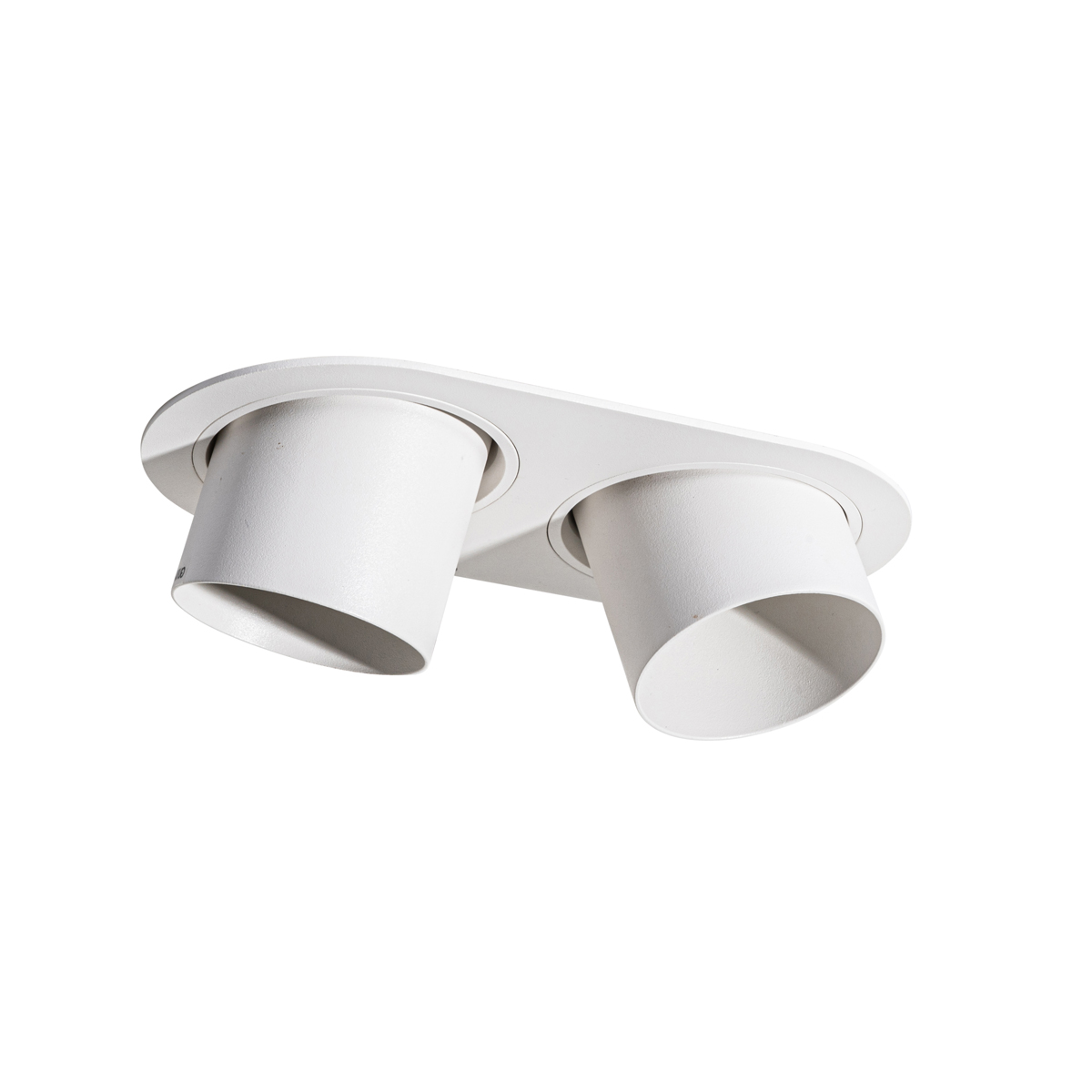 Set of 6 Recessed Spotlights White GU10 70mm Tiltable 2-Light - Installa