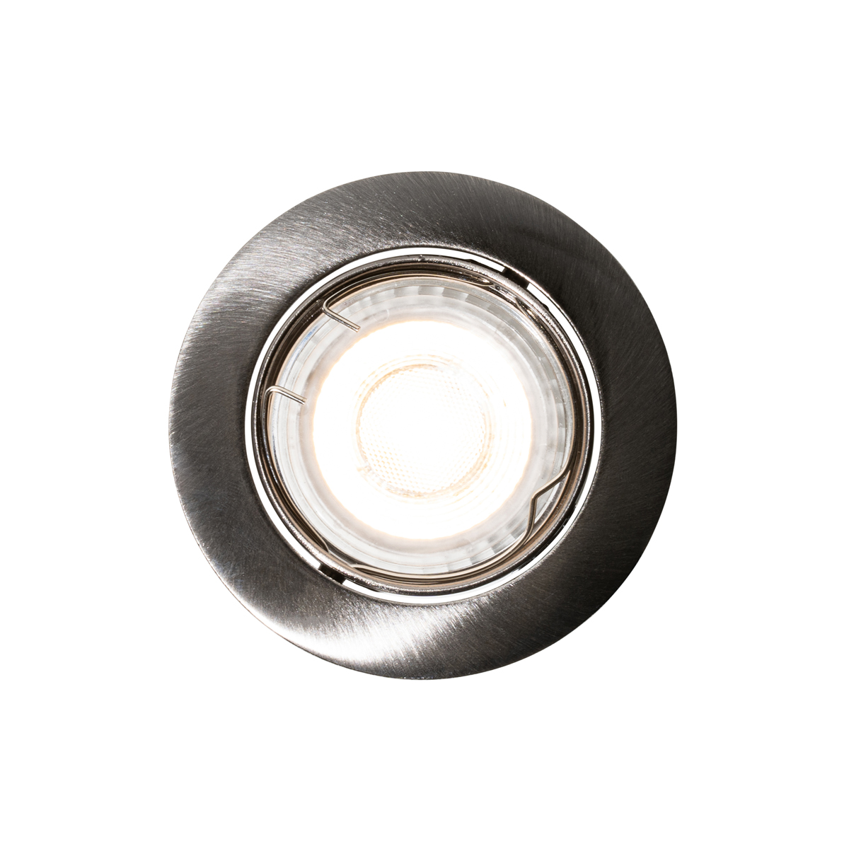 Set van 6 moderne inbouwspots gunmetal GU10 50mm rond kantelbaar - Edu