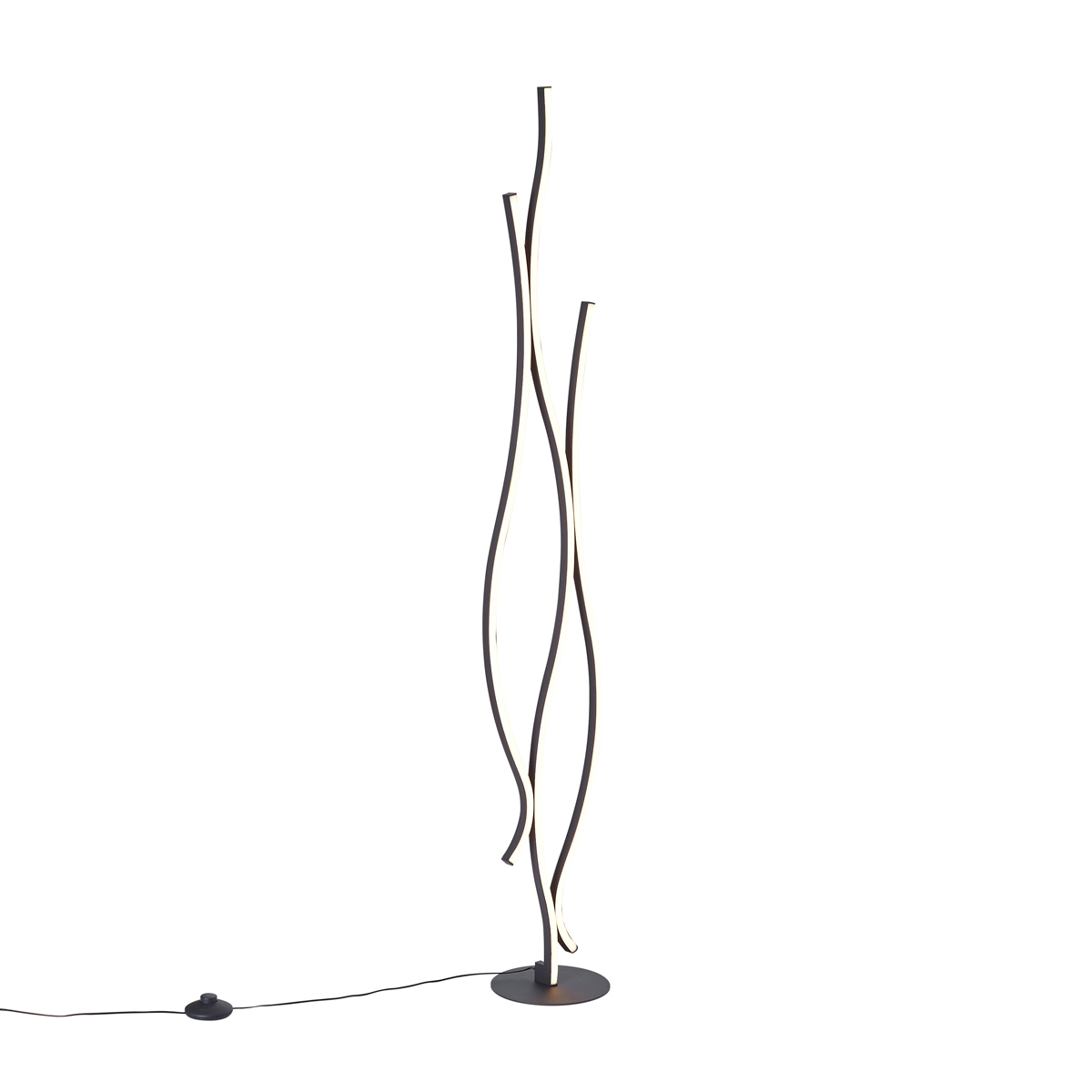 Design állólámpa fekete, LED-del, dimmelhető - Ying